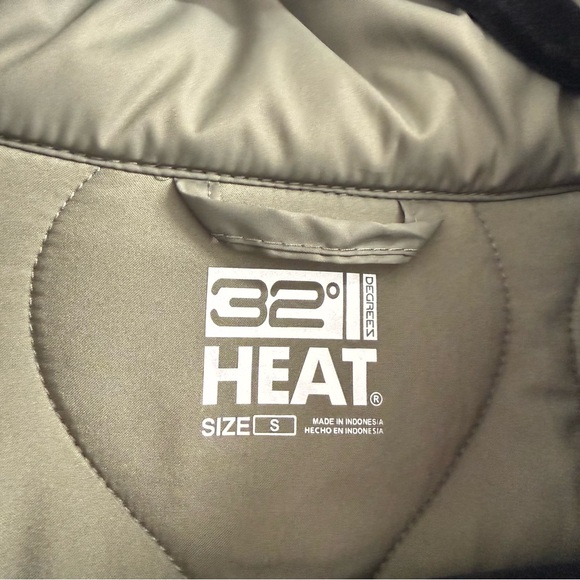 32 Degrees Olive Green Quilted Lightweight Jacket Size Small - Picture 4 of 11